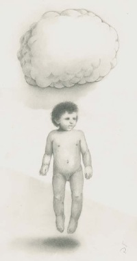 Dibujo preparatorio de Retransmissi&oacute; televisiva del miracle (Retransmisi&oacute;n televisiva del milagro). 1969-70