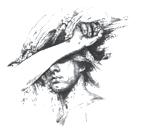 Dibuix preparatori del Rostre que inicia la desfiguraci&oacute;. 2000.