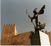 Monumento a San Jorge, en Banyeres de Mariola. 2002.