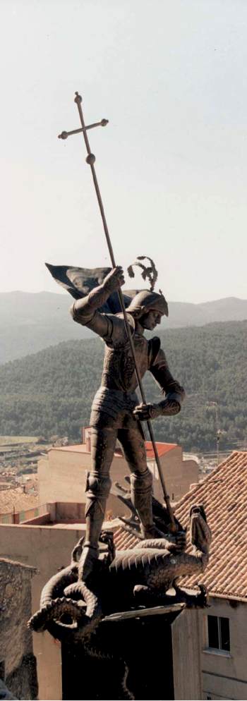 Monument a Sant Jordi, a Banyeres de Mariola. 2002. 