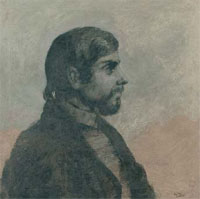 Retrato de Ricard Avellan. 1966. Óleo sobre tela. 52 x 52 cm 